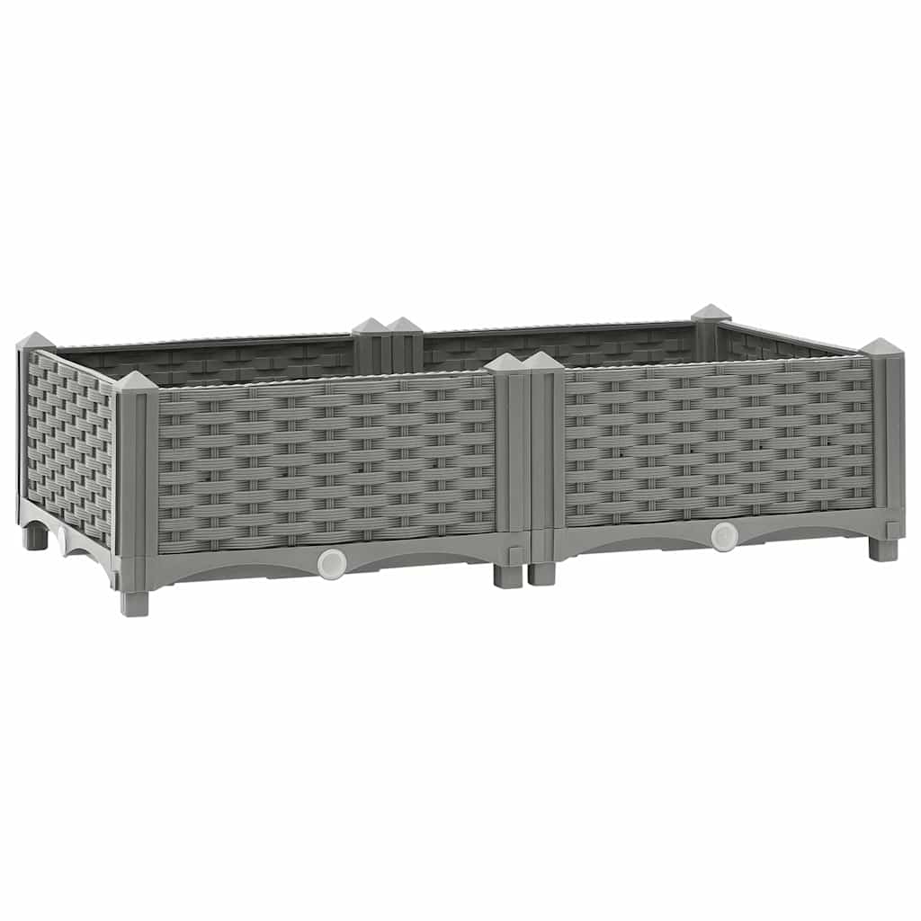 vidaXL Carré potager 80x40x23 cm en polypropylène