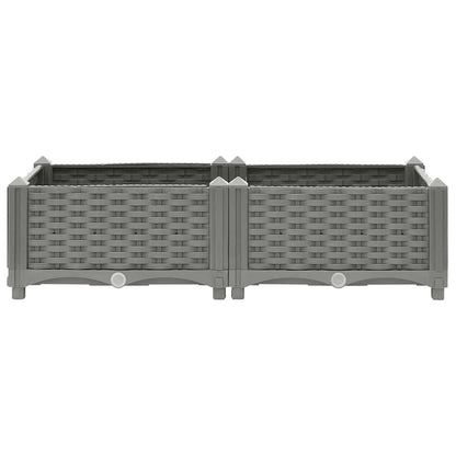 vidaXL Carré potager 80x40x23 cm en polypropylène