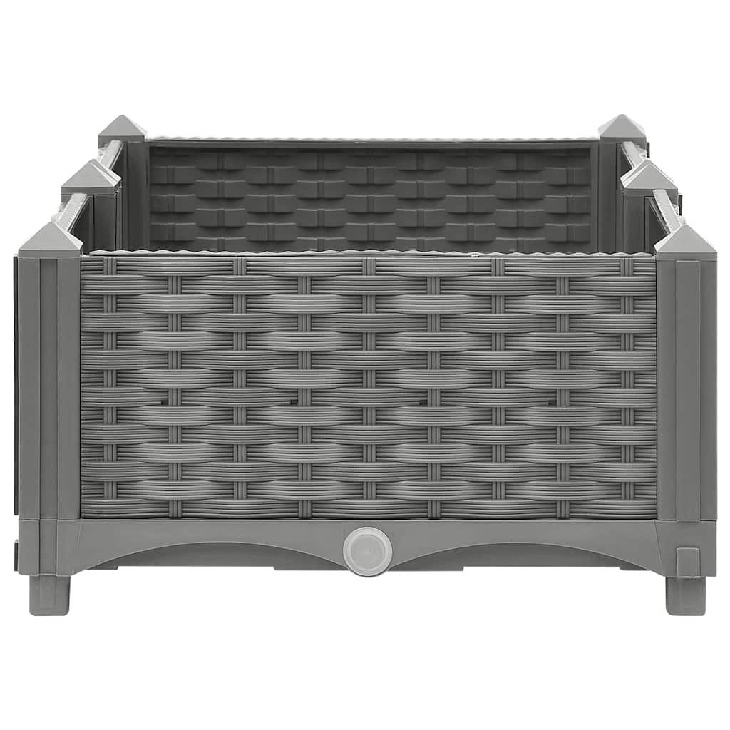 vidaXL Carré potager 80x40x23 cm en polypropylène