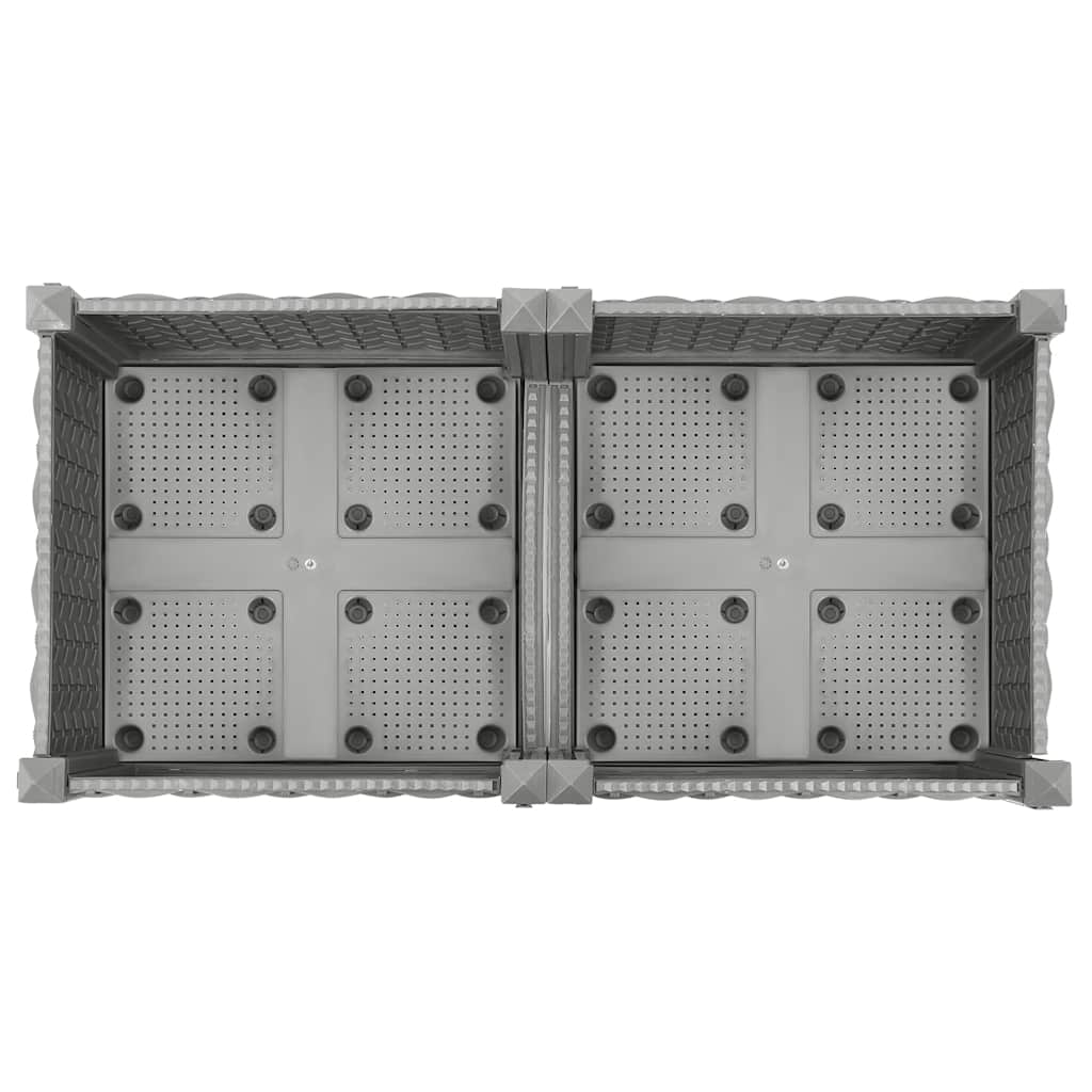 vidaXL Carré potager 80x40x23 cm en polypropylène
