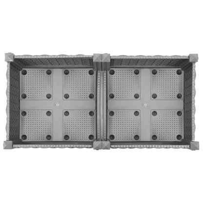 vidaXL Carré potager 80x40x23 cm en polypropylène