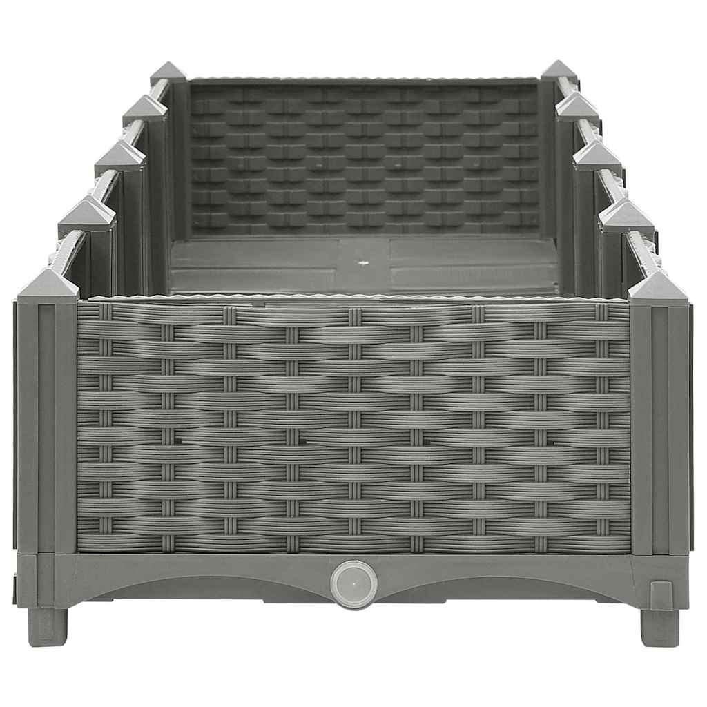 vidaXL Carré potager 160x40x23 cm en polypropylène