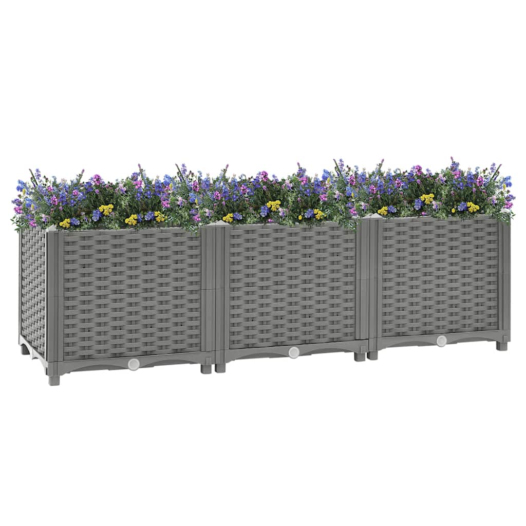 vidaXL Carré potager 120x40x38 cm en polypropylène