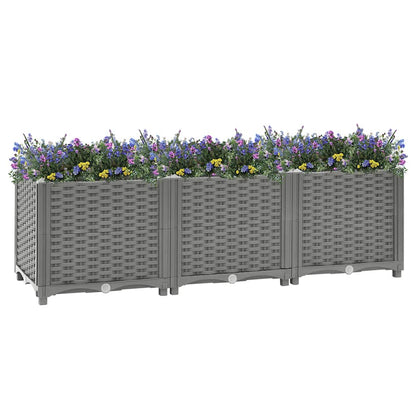 vidaXL Carré potager 120x40x38 cm en polypropylène