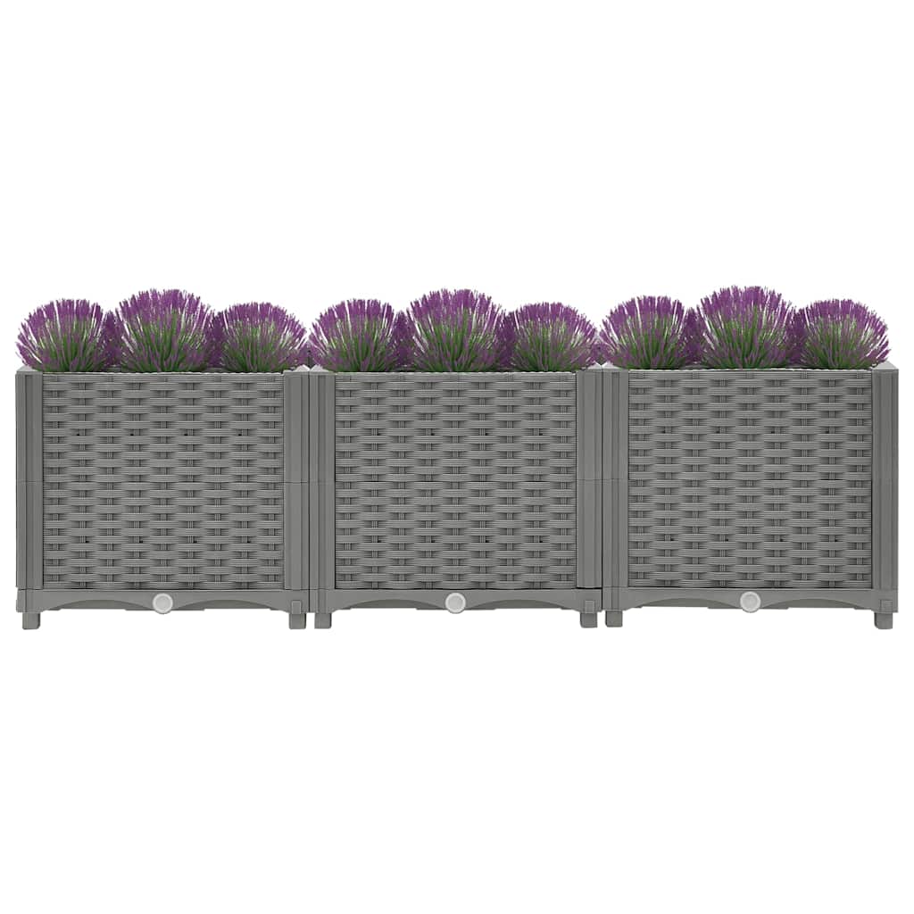 vidaXL Carré potager 120x40x38 cm en polypropylène