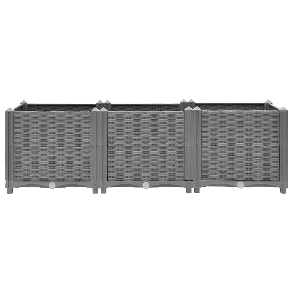vidaXL Carré potager 120x40x38 cm en polypropylène