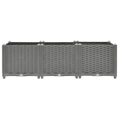 vidaXL Carré potager 120x40x38 cm en polypropylène
