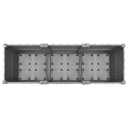 vidaXL Carré potager 120x40x38 cm en polypropylène