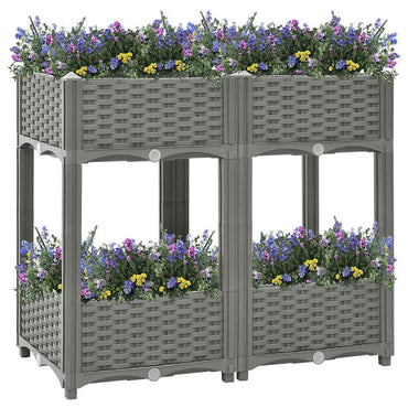 vidaXL Carré potager 80x40x71 cm Polypropylène