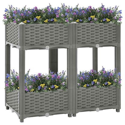 vidaXL Carré potager 80x40x71 cm Polypropylène