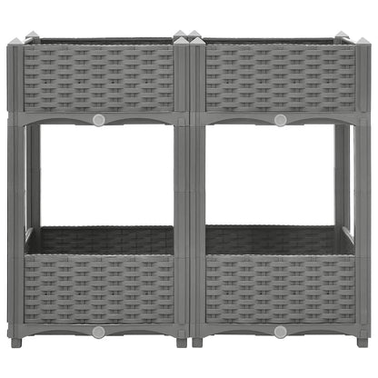 vidaXL Carré potager 80x40x71 cm Polypropylène