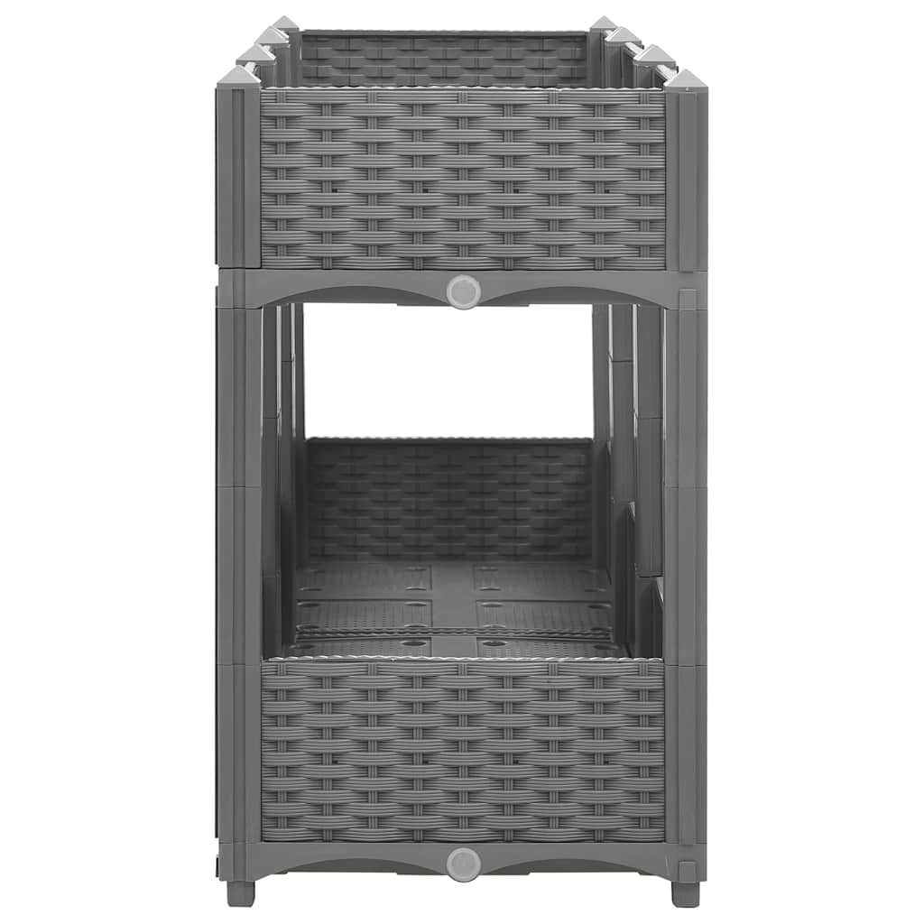 vidaXL Carré potager 120x40x71 cm polypropylène