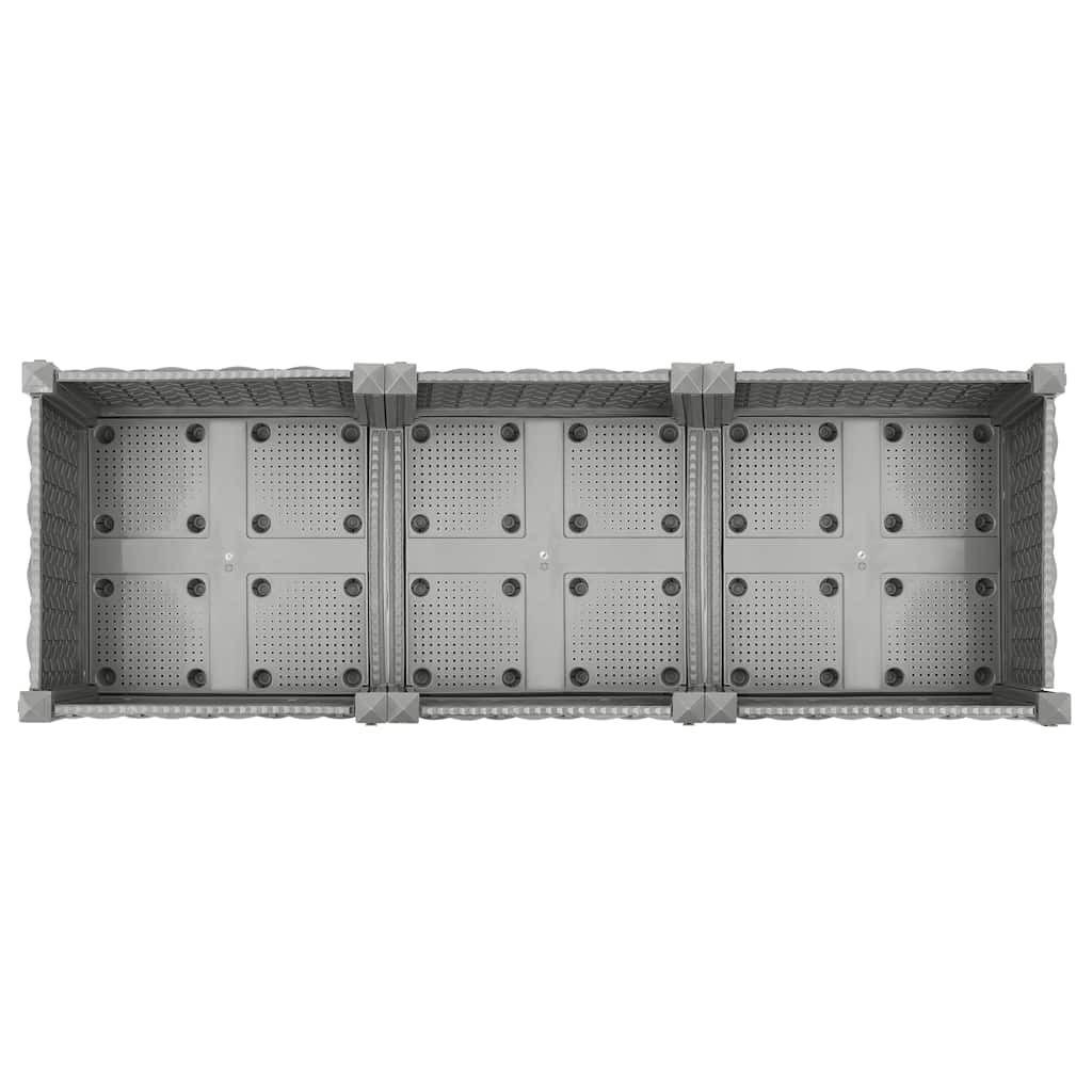 vidaXL Carré potager 120x40x71 cm polypropylène