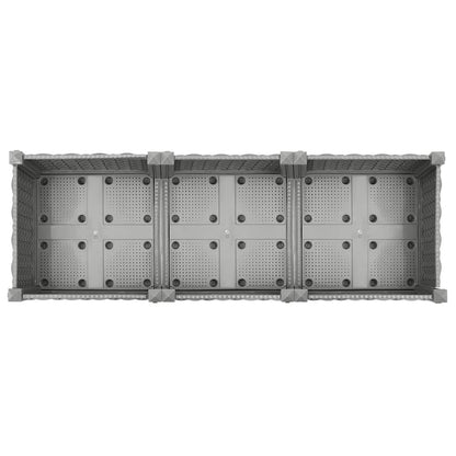 vidaXL Carré potager 120x40x71 cm polypropylène