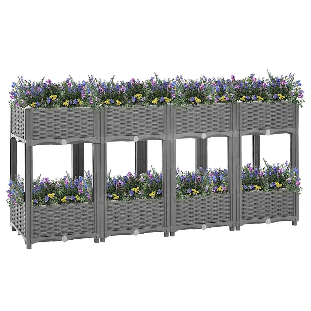 vidaXL Carré potager 160x40x71 cm Polypropylène