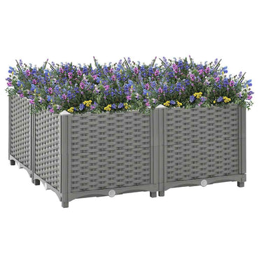 vidaXL Carré potager 80x80x38 cm en polypropylène