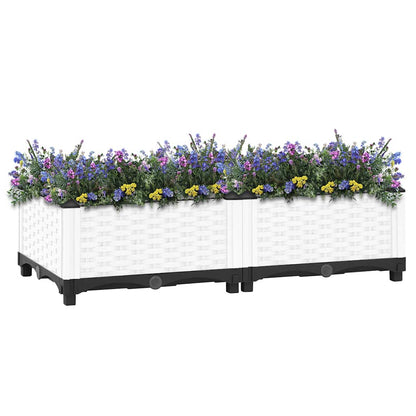 vidaXL Carré potager 80x40x23 cm en polypropylène