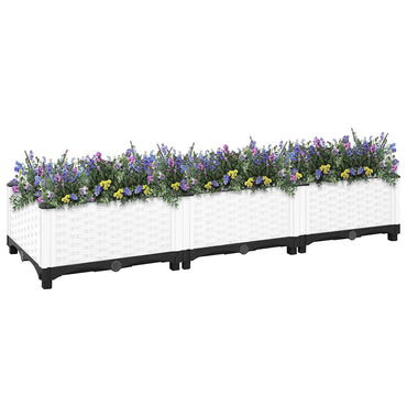 vidaXL Potager surélevé 120x40x23 cm en polypropylène
