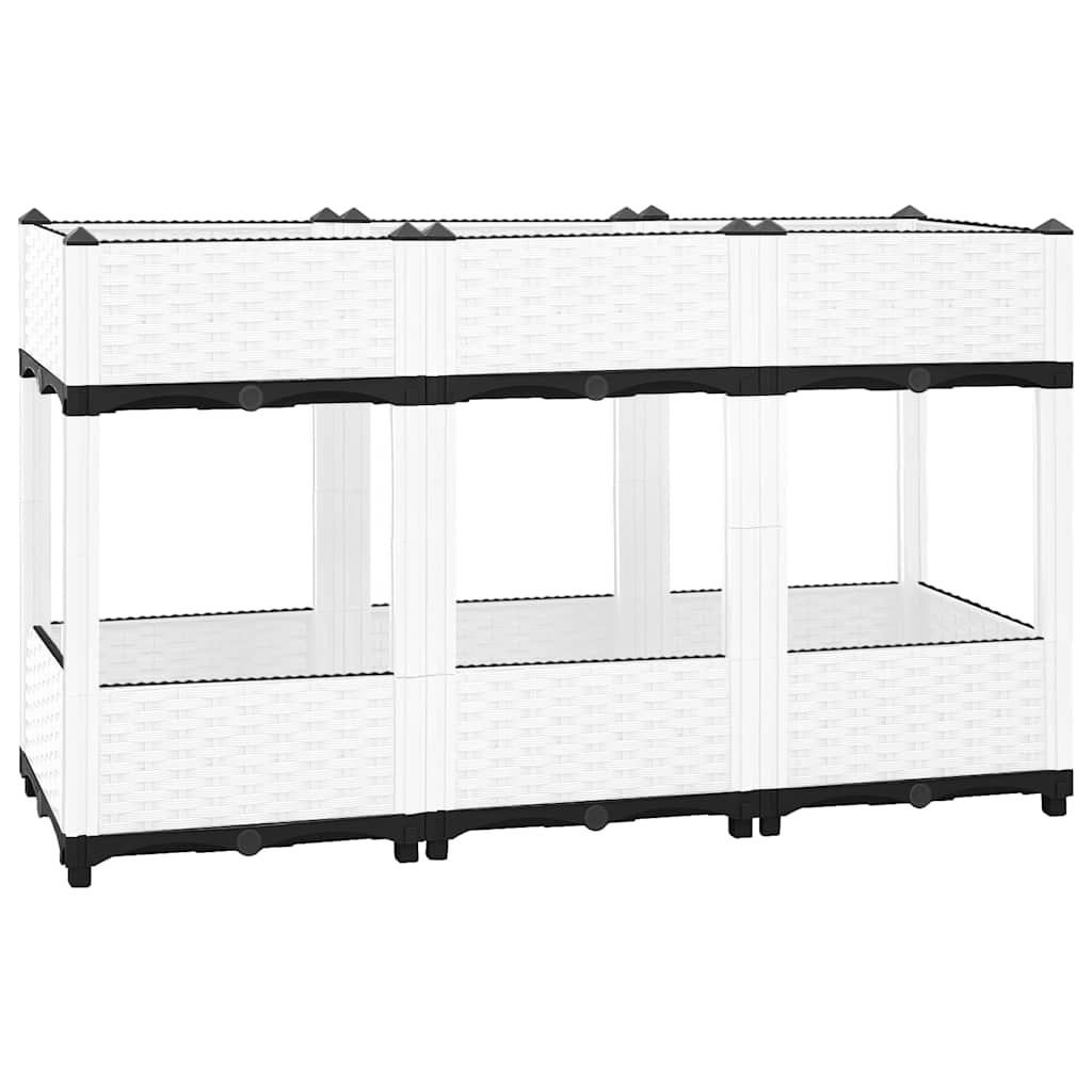 vidaXL Hochbeet 120x40x71 cm Polypropylen