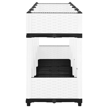 vidaXL Hochbeet 160x40x71 cm Polypropylen