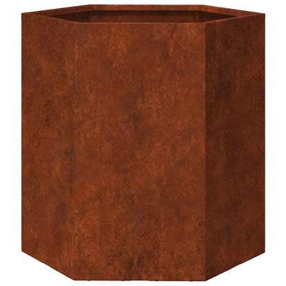 vidaXL Jardinière Rouille 40x40x45 cm Acier Corten