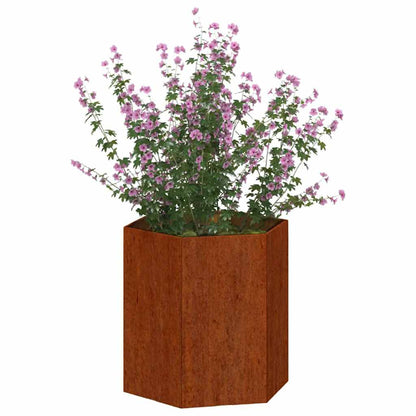 vidaXL Jardinière Rouille 40x40x45 cm Acier Corten