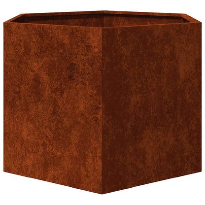 vidaXL Jardinière Rouille 60x60x45 cm Acier Corten