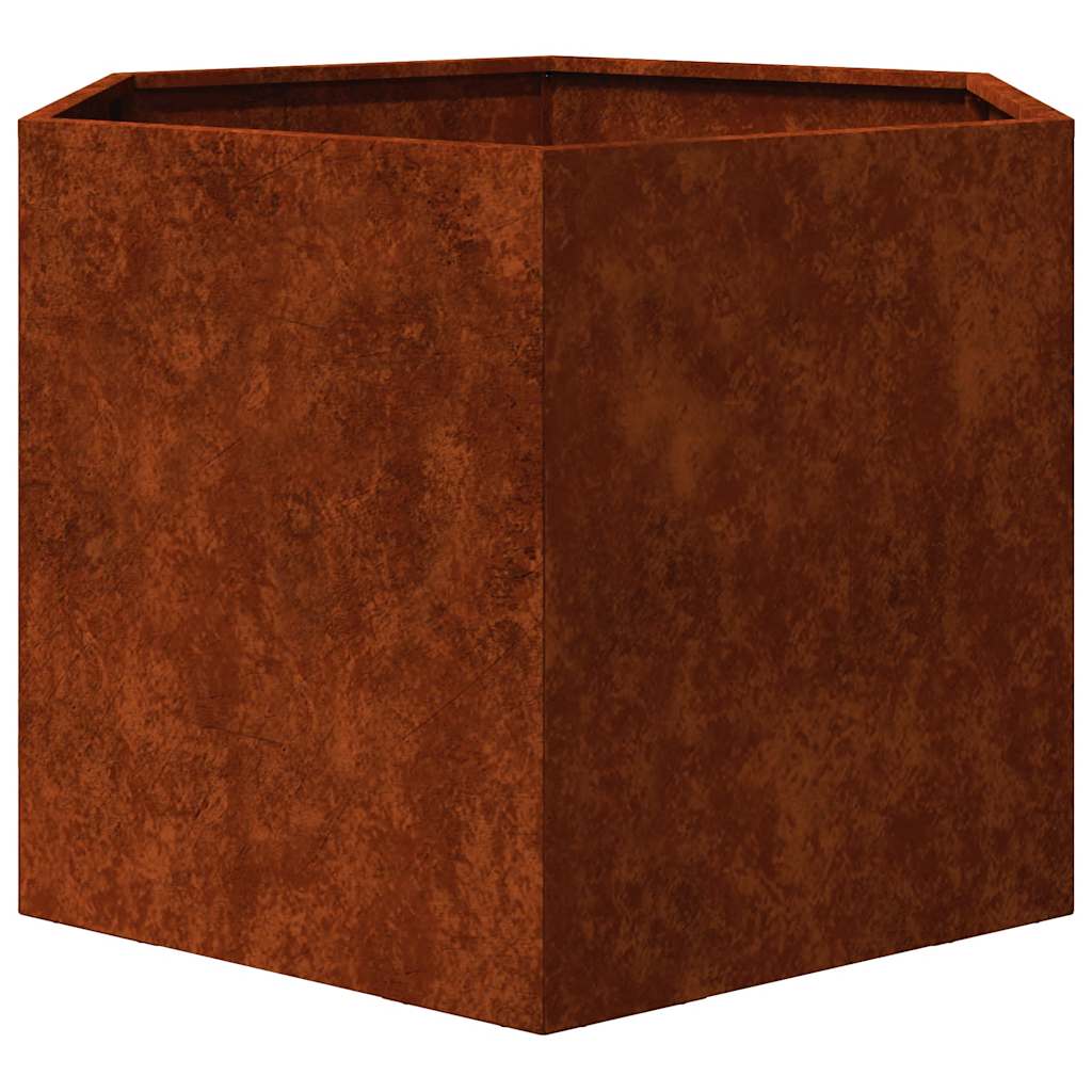 vidaXL Jardinière Rouille 60x60x45 cm Acier Corten