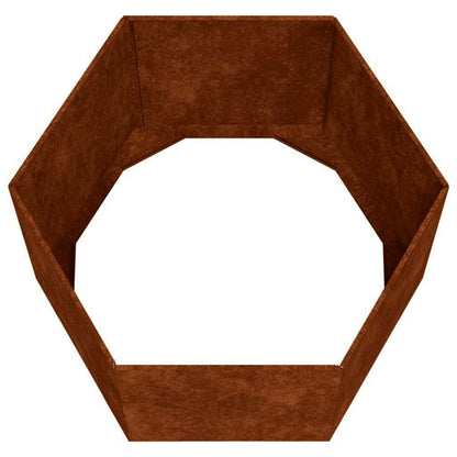vidaXL Jardinière Rouille 60x60x45 cm Acier Corten