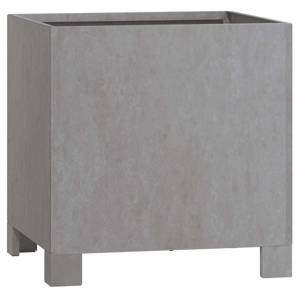 vidaXL Jardinières avec pieds 2 pcs Rouille 30x30x30 cm Acier Corten