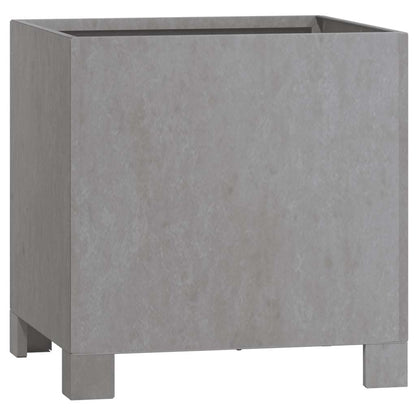 vidaXL Jardinières avec pieds 2 pcs Rouille 30x30x30 cm Acier Corten