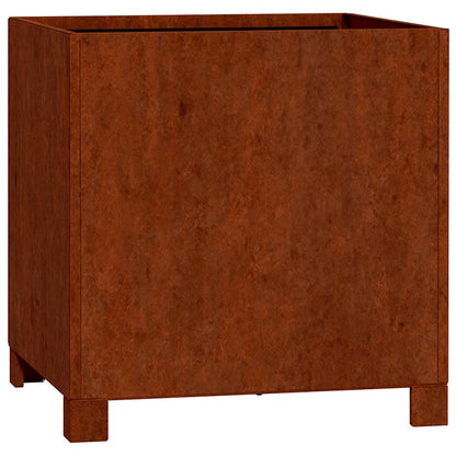 vidaXL Jardinières sur pieds 2 pcs Rouille 40x40x40 cm Acier Corten