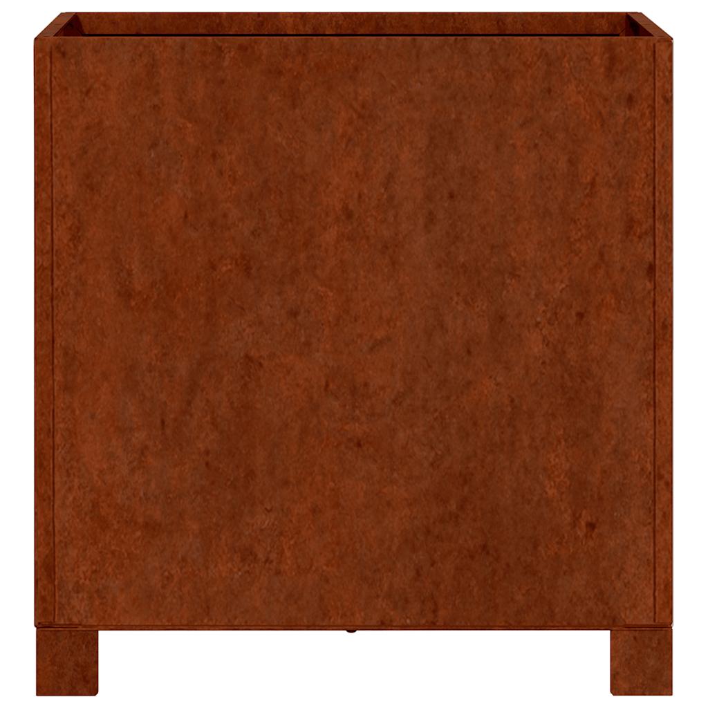 vidaXL Jardinières sur pieds 2 pcs Rouille 40x40x40 cm Acier Corten