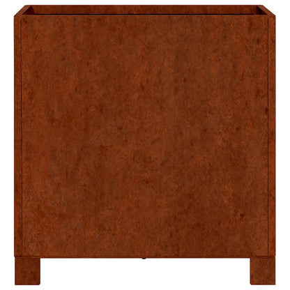vidaXL Jardinières sur pieds 2 pcs Rouille 40x40x40 cm Acier Corten