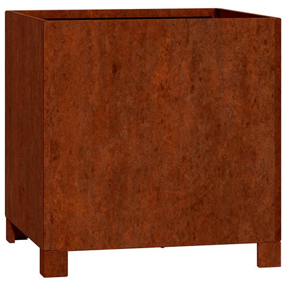 vidaXL Jardinières sur pieds 2 pcs Rouille 40x40x40 cm Acier Corten
