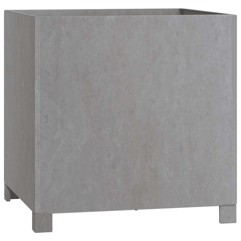 vidaXL Jardinière avec pieds Rouille 50x50x50 cm Acier Corten