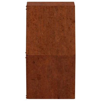 vidaXL Wand-Pflanzkübel 2 Stk. Rostig Cortenstahl 46x10x40 cm