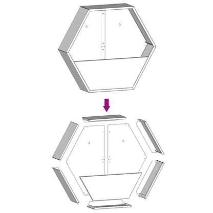 vidaXL Wand-Pflanzkübel 2 Stk. Rostig Cortenstahl 46x10x40 cm