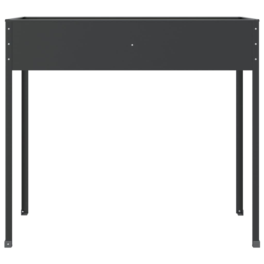vidaXL Jardinières 2 pcs Acier galvanisé anthracite