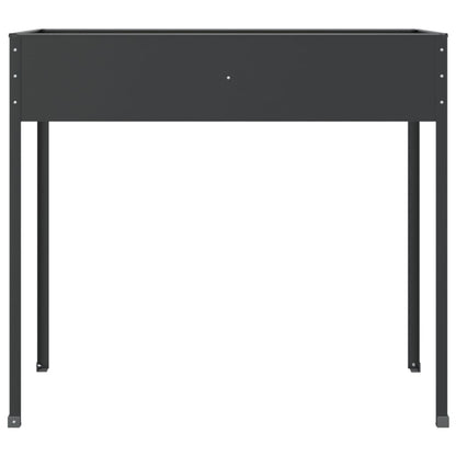 vidaXL Jardinières 2 pcs Acier galvanisé anthracite