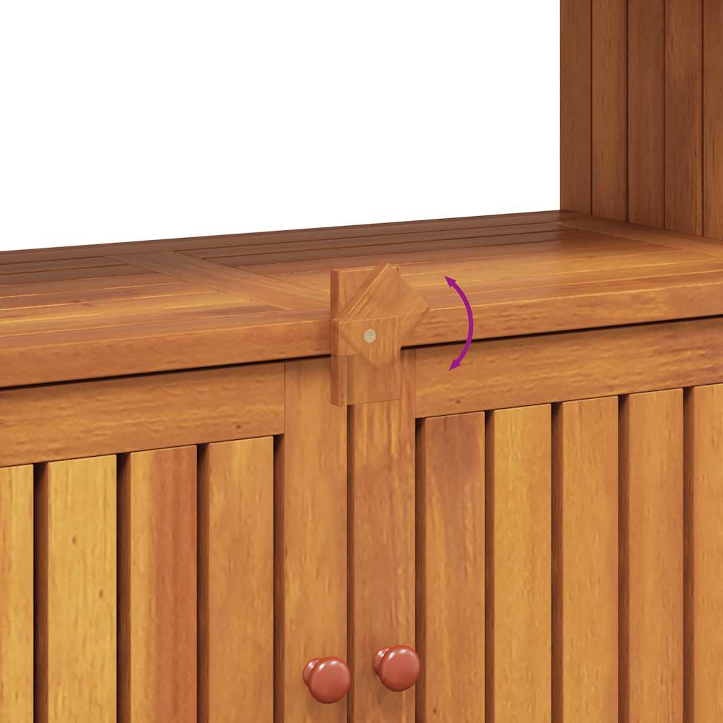 Garten-Konsolentisch 80x35x75 cm Massivholz Akazie