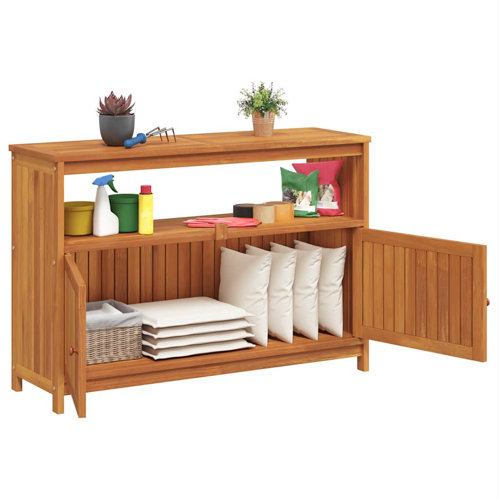 vidaXL Garten-Konsolentisch 110x35x75 cm Massivholz Akazie