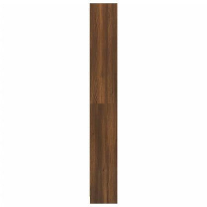 vidaXL Bücherregal 5 Fächer Braun Eiche 40x24x175 cm Holzwerkstoff