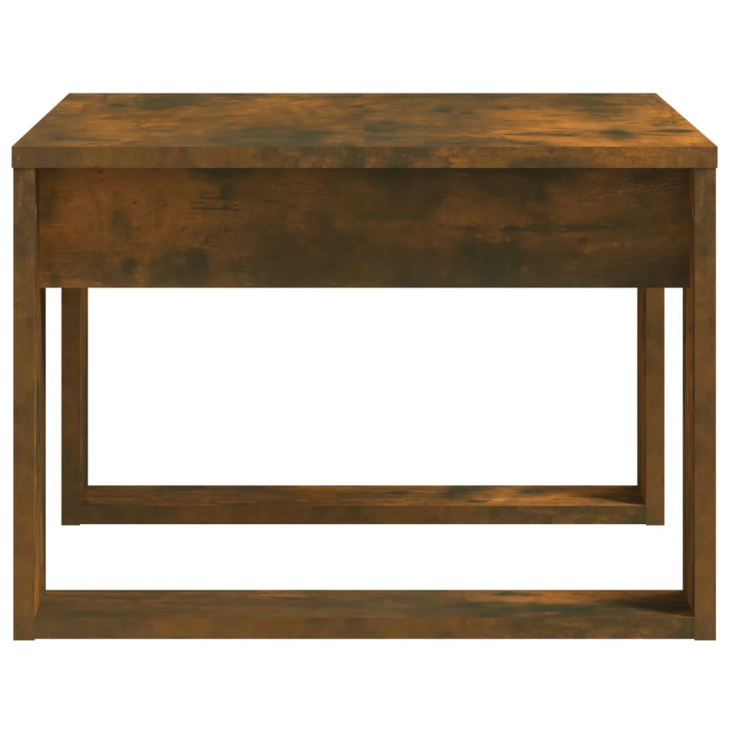 vidaXL Beistelltisch Räuchereiche 50x50x35 cm Holzwerkstoff