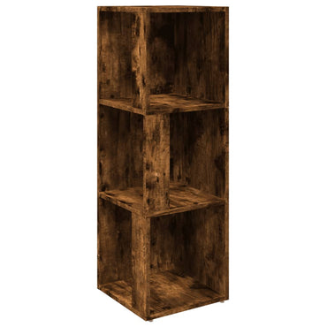 vidaXL Eckregal Räuchereiche 33x33x100 cm Holzwerkstoff