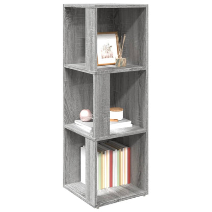 vidaXL Eckregal Grau Sonoma 33x33x100 cm Holzwerkstoff