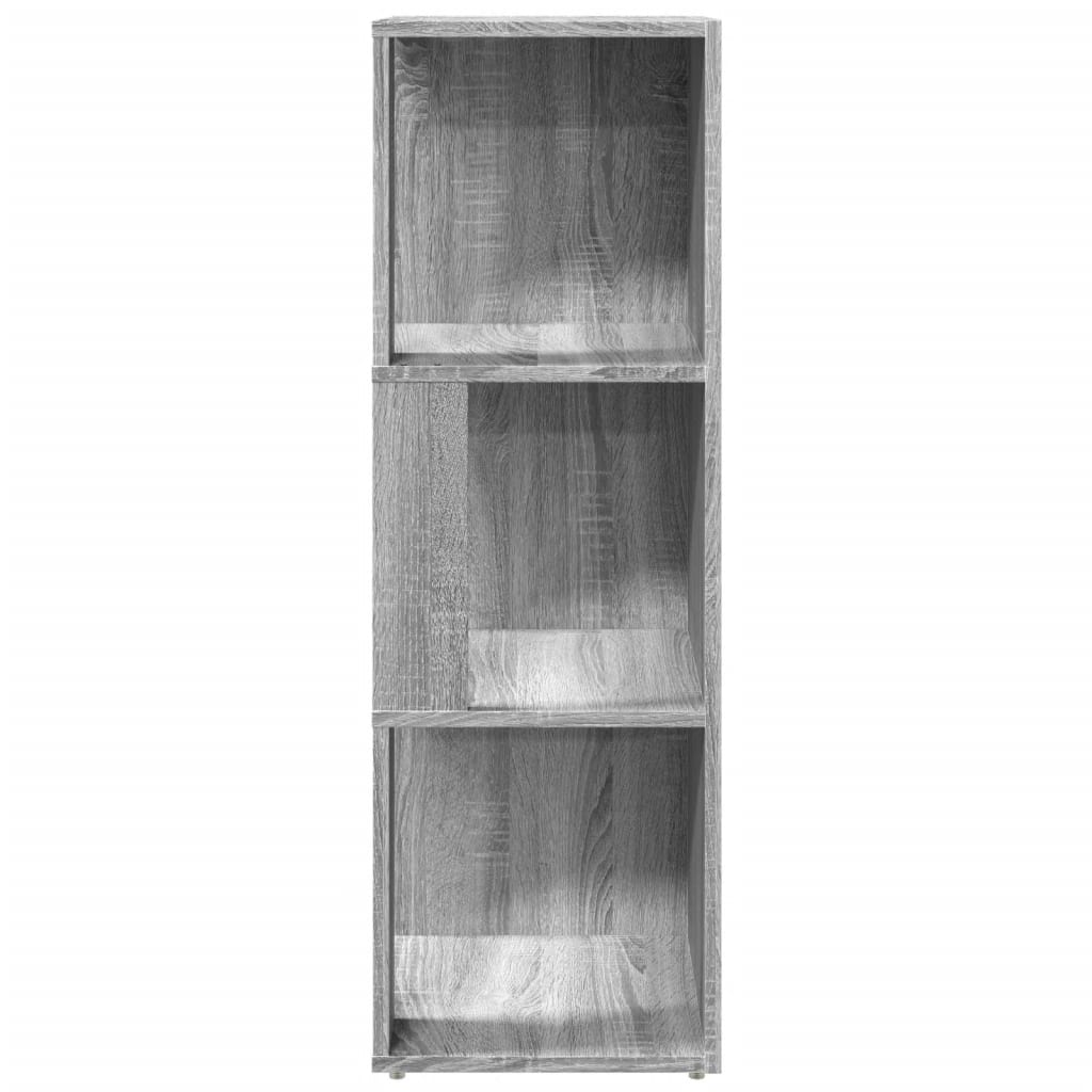 vidaXL Eckregal Grau Sonoma 33x33x100 cm Holzwerkstoff