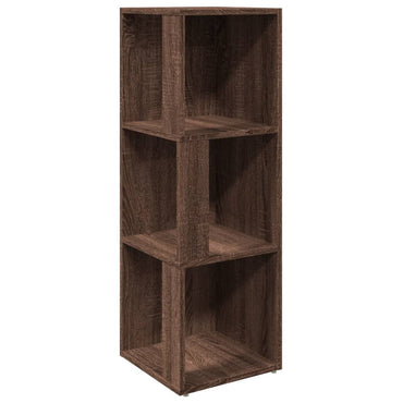 vidaXL Eckregal Braun Eichen-Optik 33x33x100 cm Holzwerkstoff