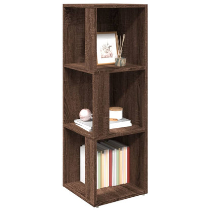 vidaXL Eckregal Braun Eichen-Optik 33x33x100 cm Holzwerkstoff