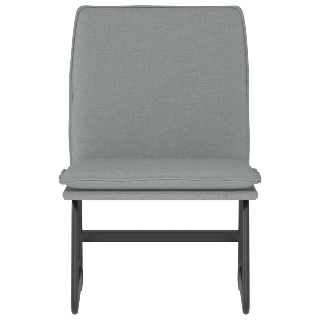 vidaXL Fauteuil de salon gris clair 52x75x76 cm Tissu